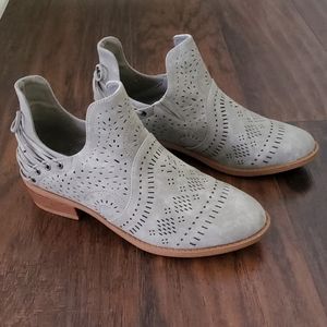 Boutique Laser Cut Ankle Bootie